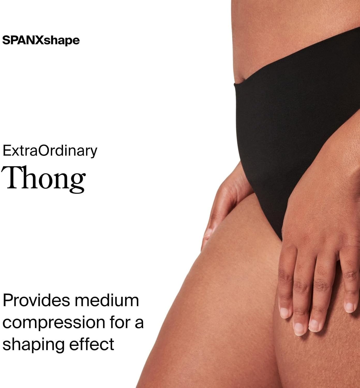 SPANX SPANXshape ExtraOrdinary Thong - Sculpting with Compression - Women's Shapewear Underwear - Recycled Nylon Fabric Blend - Image 2