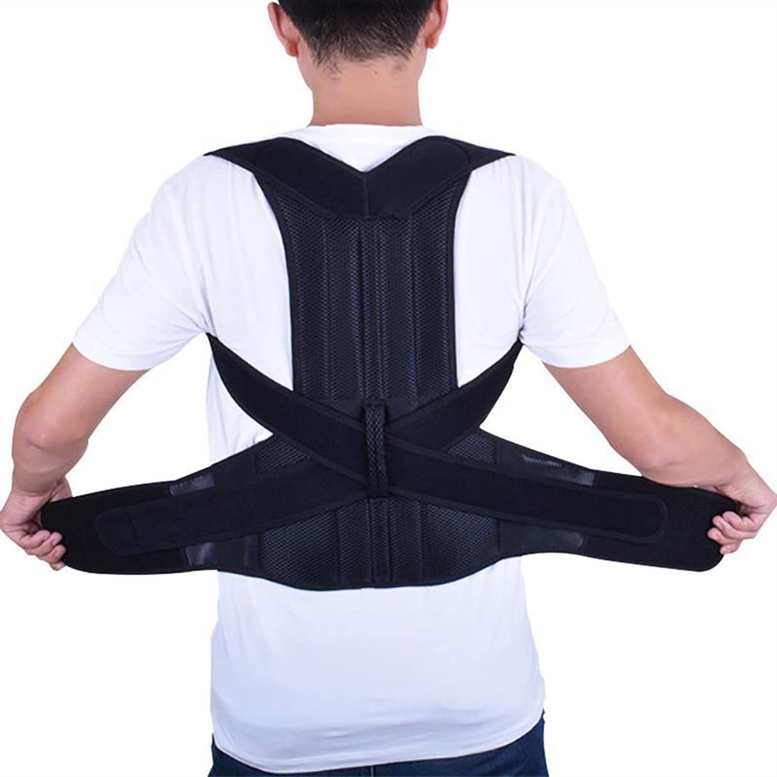 Corrector de Postura para Hombres y Mujeres， Faja de descompresión para la Espalda， Soporte para la clavícula， enderezador de Espalda Ajustable Que Alivia el，