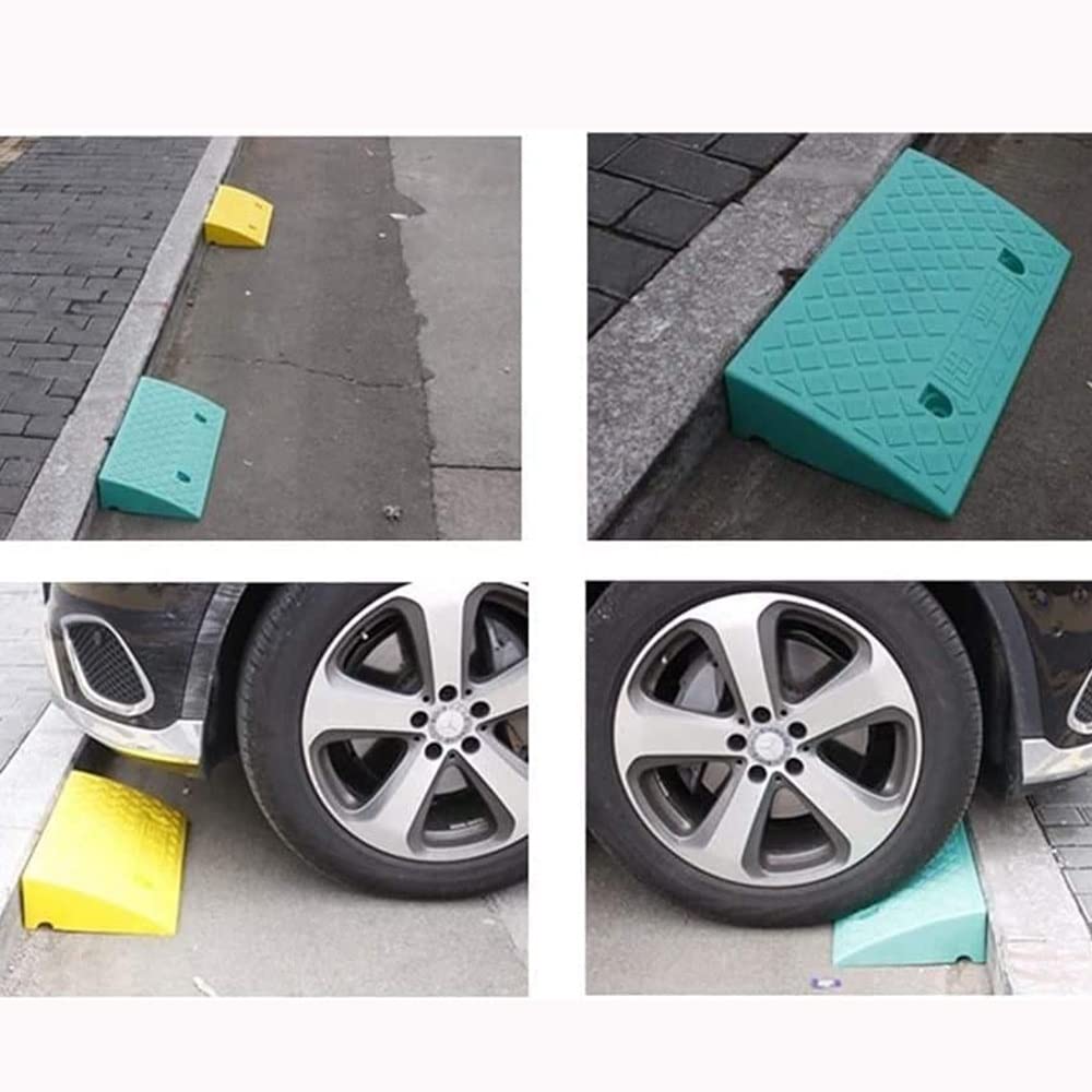 FREAZE Rampes Pour Motos, Rampes En Plastique Antidérapantes Rampes D’accès Rampes De Trottoir 5-17cm Hauteur, Rampes De Seuil Pour Voiture/vélos/fauteuils Roulants ( Color : Black , Size : 50*33*17cm