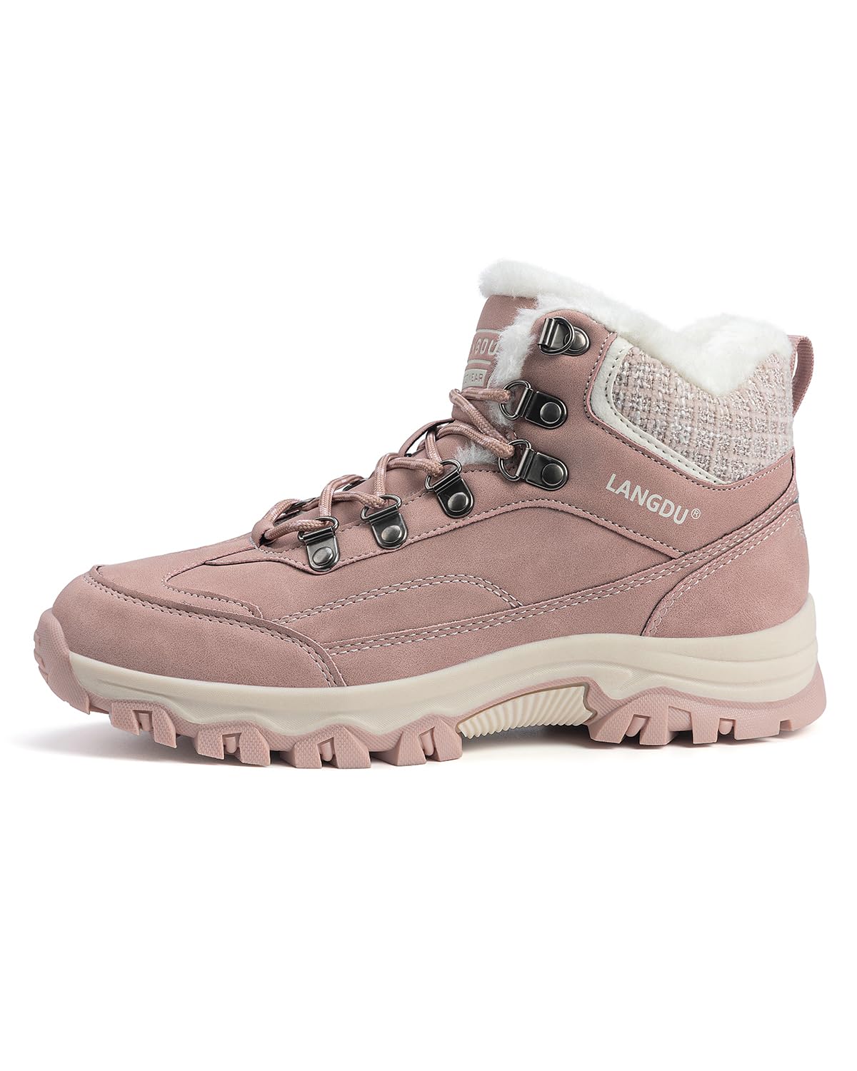 LANGDU Botas de Mujer Invierno Zapatos Impermeables Trekking Botines 37-42EU