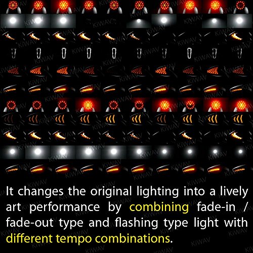 Kiwav 16 In 1 Oi Flash Strobe Controller Flasher Module Led Brake Stop Hazard Light Alert Relay Indicator Turn Signals #TOP7