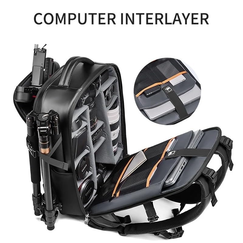 Borsa Reflex Zaino for fotocamera antifurto di grande capacità, borsa for impermeabile in stile moderno