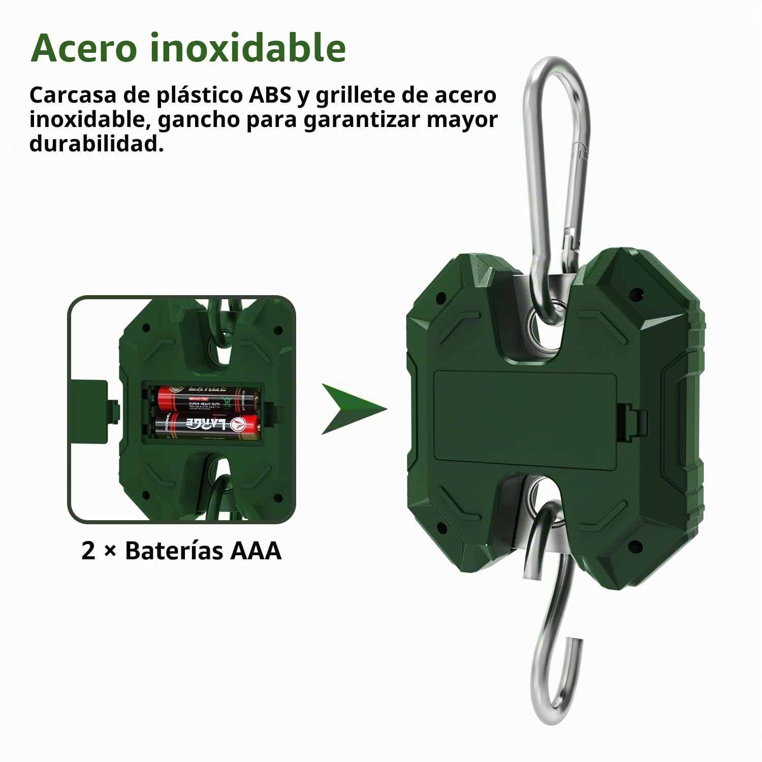GRAM PRES Báscula colgante digital 300KG/660LB, báscula de grúa mini portátil, báscula para caza de ciervos, báscula digital de equipaje con gancho para granja, pescado, carne, caza, actividades al