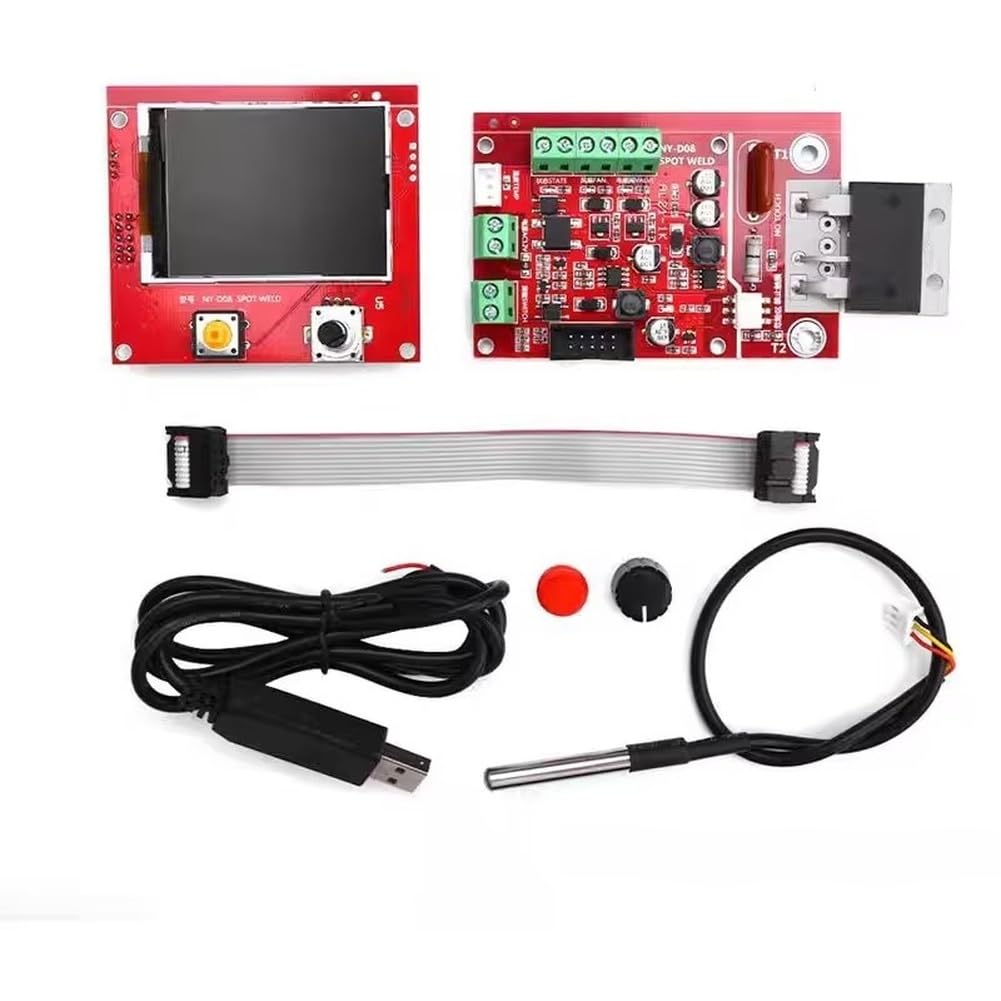 Aundhegrtt As Shown Spot Welding Machine Controller Spot Welder Pneumatic Color Screen Lcd Display For 18650 Battery Repair Tool