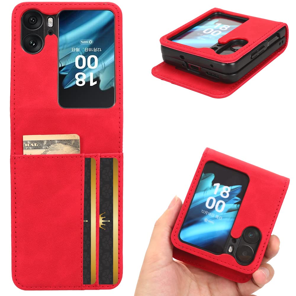 COQUE Custodia Oppo Find N2 Flip Shell,Magnetico Laterale Multi-Slot