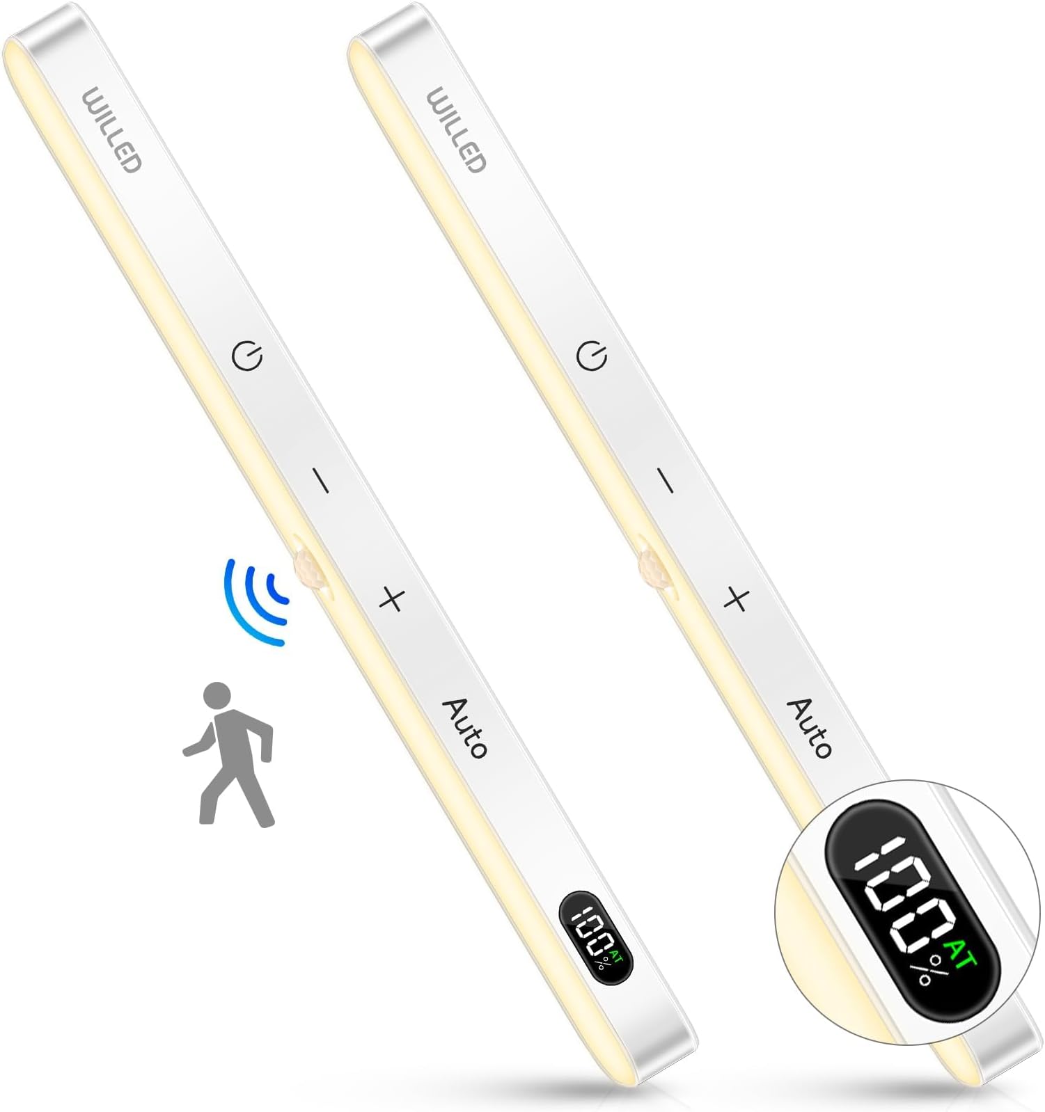 WILLED Akku Unterbauleuchte 5W - LED Küchenbeleuchtung Mit Fernbedienung