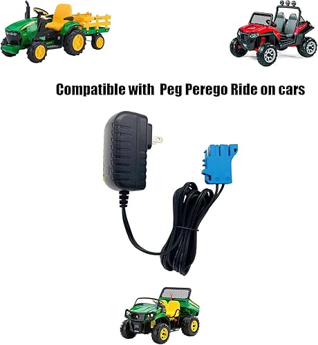 Miniatura 2 de Cargador de enchufe pequeño de 12 voltios para batería Peg Perego, cargador de 12 V para autos de juguete Peg Perego Kids Ride On