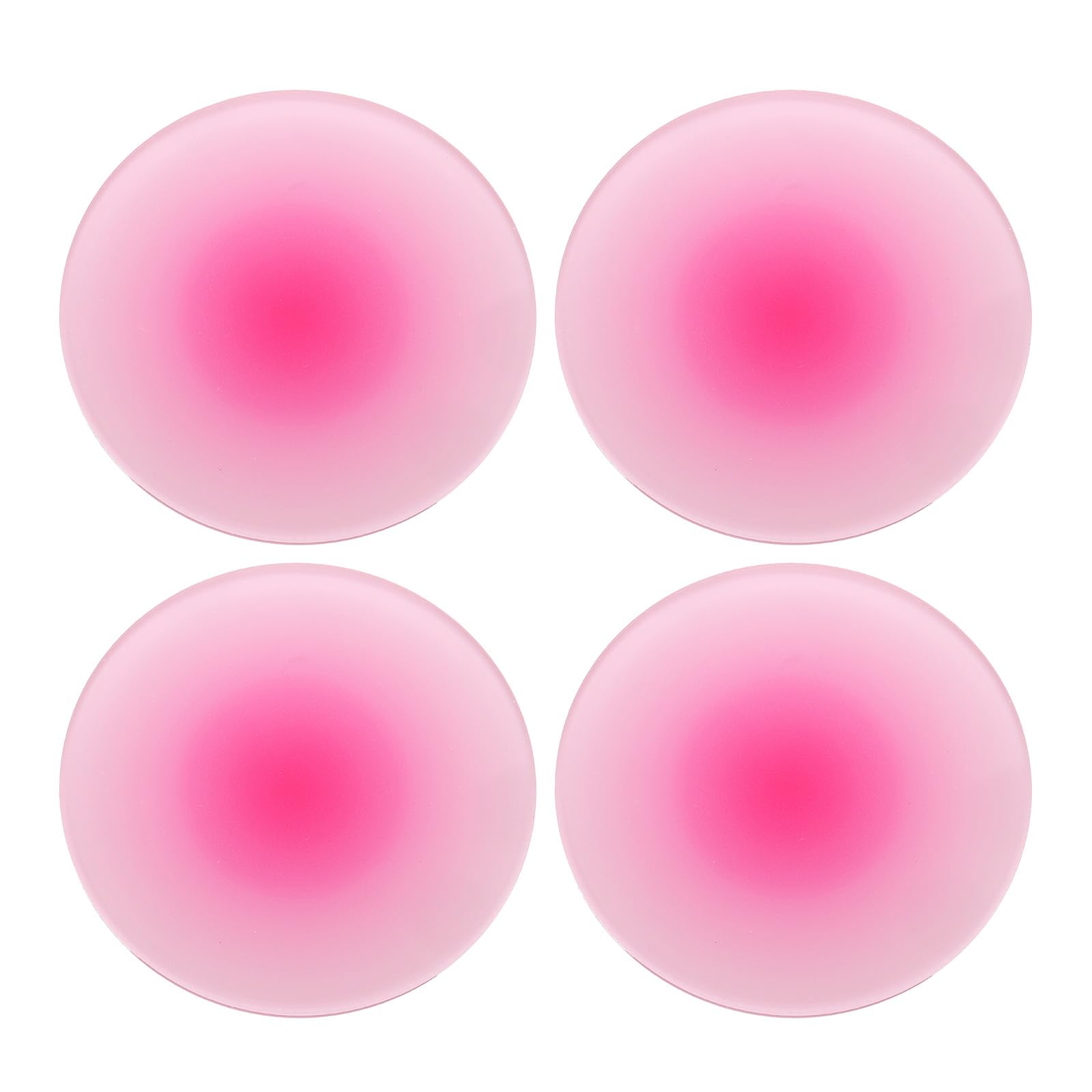 Dessous de verre en acrylique lot de 4 protecteurs ronds table