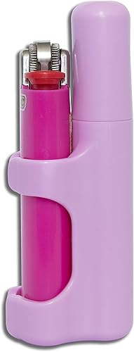 The Clinger - A prueba de olores, a prueba de aplastamiento, tubo de cigarrillo, portátil, estuche más ligero que se fija a tu encendedor Bic o