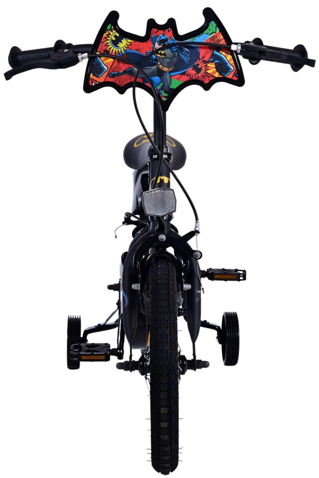 Volare Batman 14 pollici bicicletta per bambini nera - sicurezza, comfort e divertimento per ogni bambino!