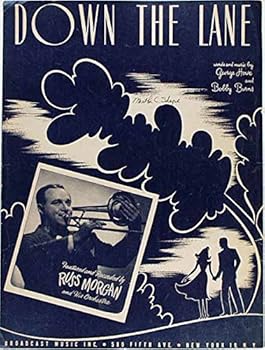 1950 DOWN THE LANE Howe & Burns RUSS MORGAN Sheet Music SILHOUETTE COVER ART