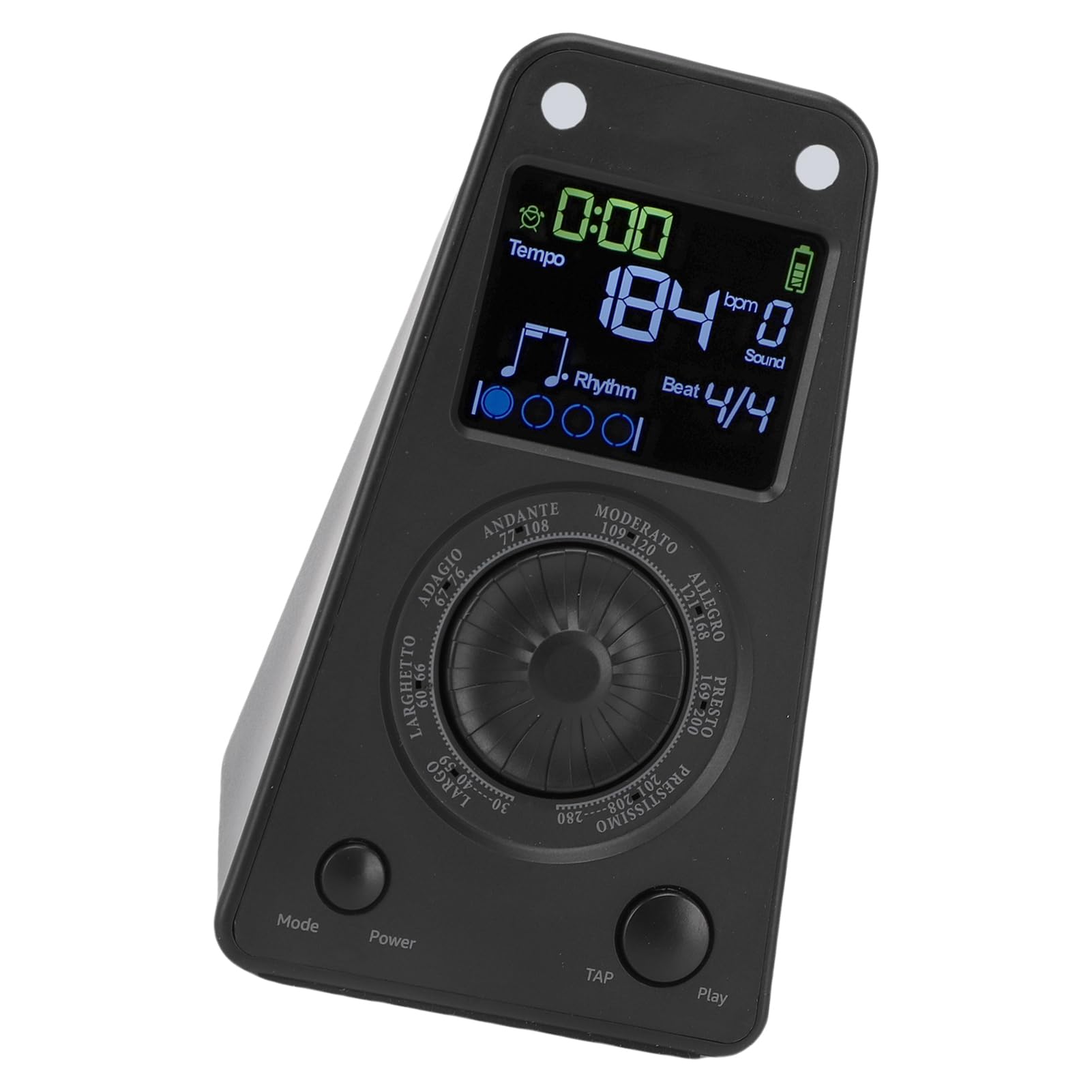 Generic Métronome Numérique Portable, Haut-parleur BT, fonctionnalité pour Piano Guzheng, qualité Sonore Claire, Batterie 1100mAh (BLACK)
