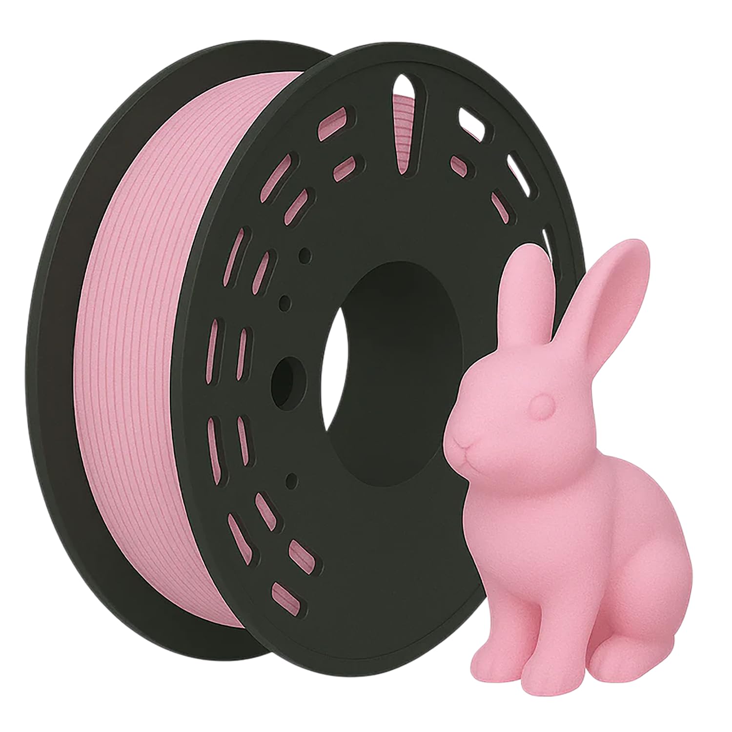 PLA PRO + 3D Printer Filament Roll, 1kg Net Weight, Great Flexibility, Eco-Friendly, High Rigidity, Biodegradable, Low Warping Output, 1.75mm Diameter, Ideal for DIY Makers (Baby Pink)-image-40