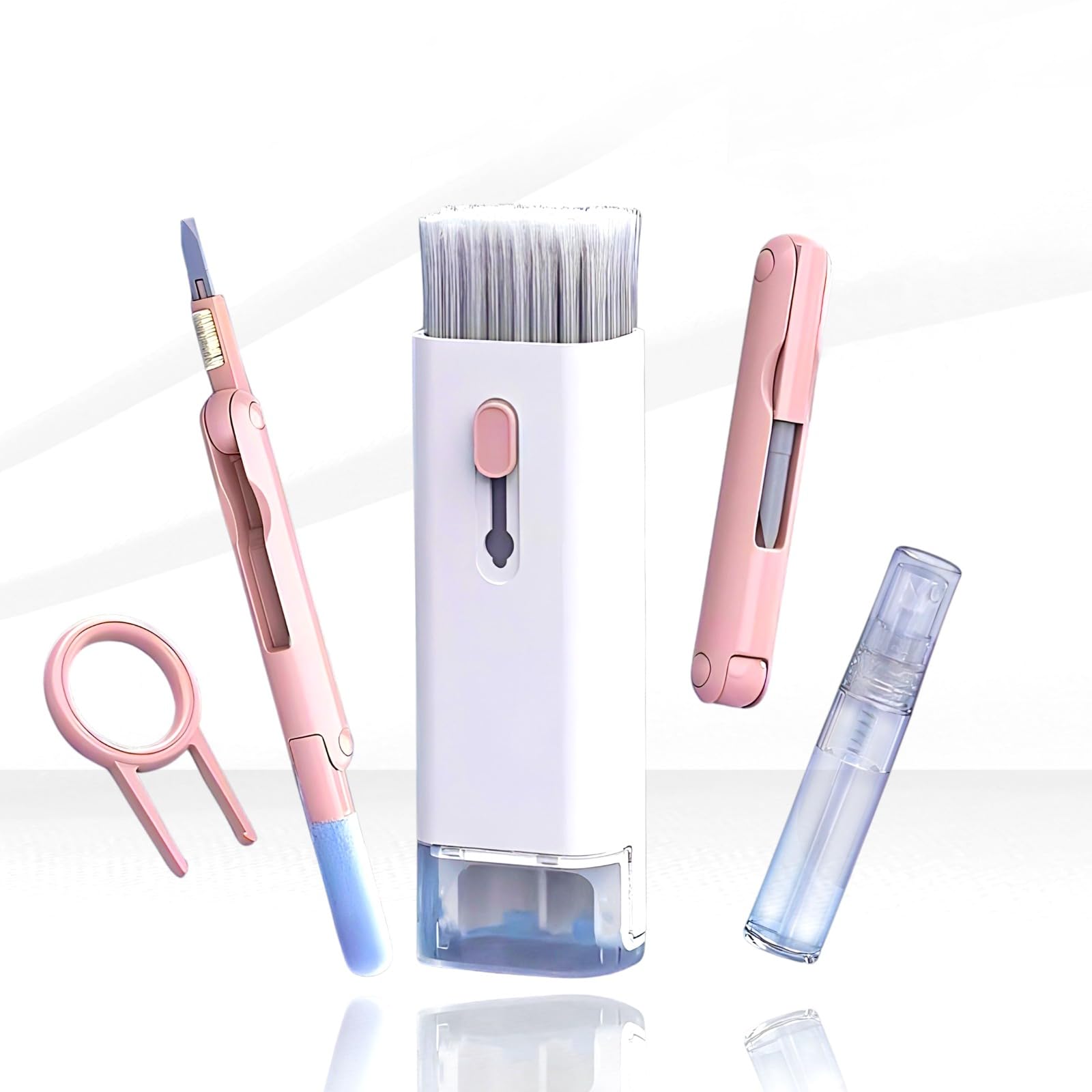 Wayzu® 7-in-1 Keyboard Caleaner Kit,Electronics Cleaner,Keyboard Brush,Phone Screen,Cleaning Kit for Gaming Mechanical Keyboard,Multifunctional Cleaning Kit for Computers Laptops,Earphone,Airpods