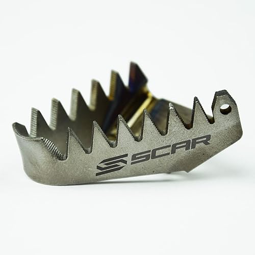 SCAR Punta de pedal de freno de titanio compatible con KTM SX SXF EXCF EXC TPI XC XCF XCW XCFW 85 125 150 250 300 350 450 500 16-23 HUSQVARNA TC FC