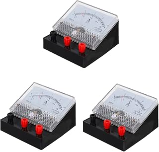 ULTECHNOVO 3pcs Physical Experiment Equipment Ampere Meter Dc Amp Meter Ampere Measuring Gauge Physics Ammeter Magnetic Field Acting on Current 3a Ac Ammeter Number Plastic Child Panel Table