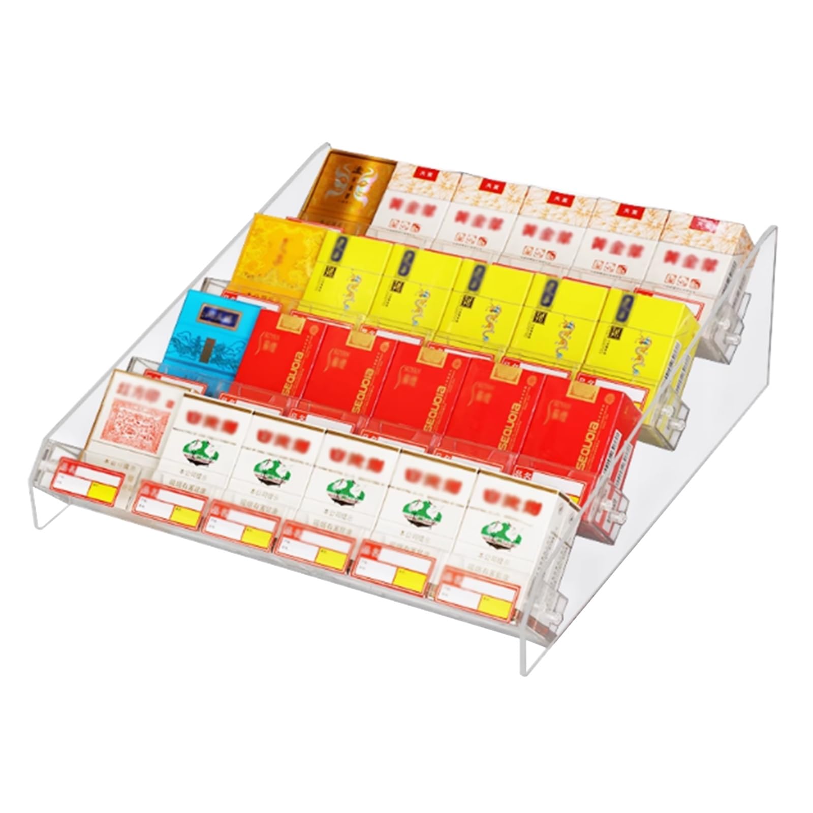 Vitrine de magasin en acrylique transparent pour rangement de comptoir et bonbons