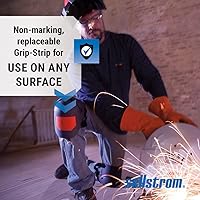 Vista 5 de Sellstrom S96211, rodillera Knee Pro universal híbrida ultra flexible con gel, color negro y naranja