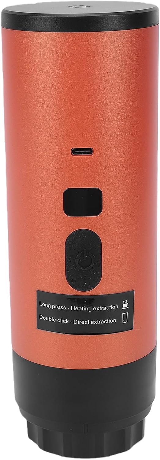 Cafetera Portátil para Cápsulas y Molido, 120ml y 20 Bar de Presión