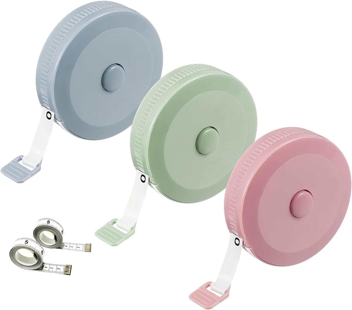 Retractable Keychain Measuring Mini Tape Travel Soft Tape Measure Portable Pocket Student Tape