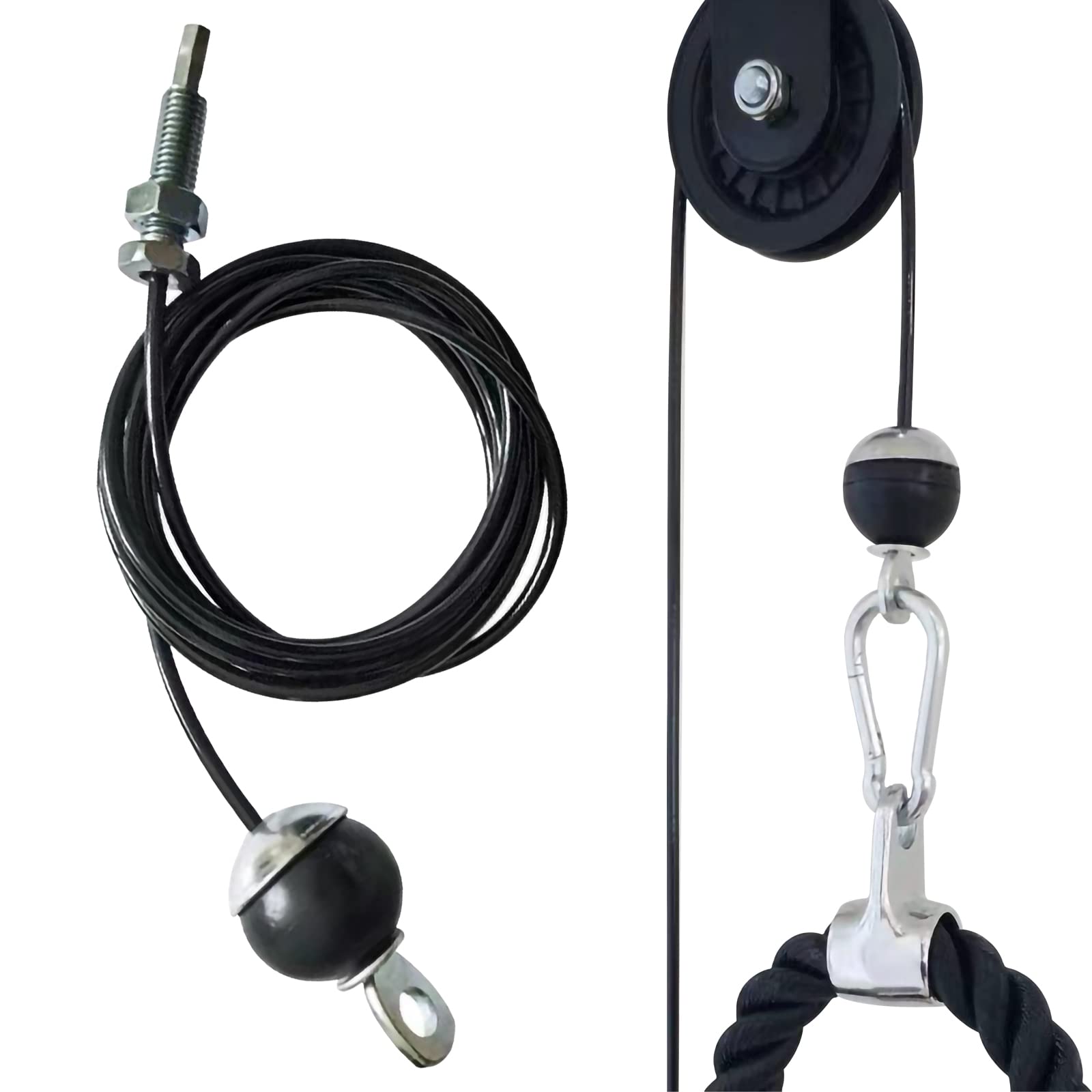 Puleggia Per Cavo Elettrico A Tre Ruote In Nylon Con Struttura In Acciaio Zincato Di Colore - Foto 3