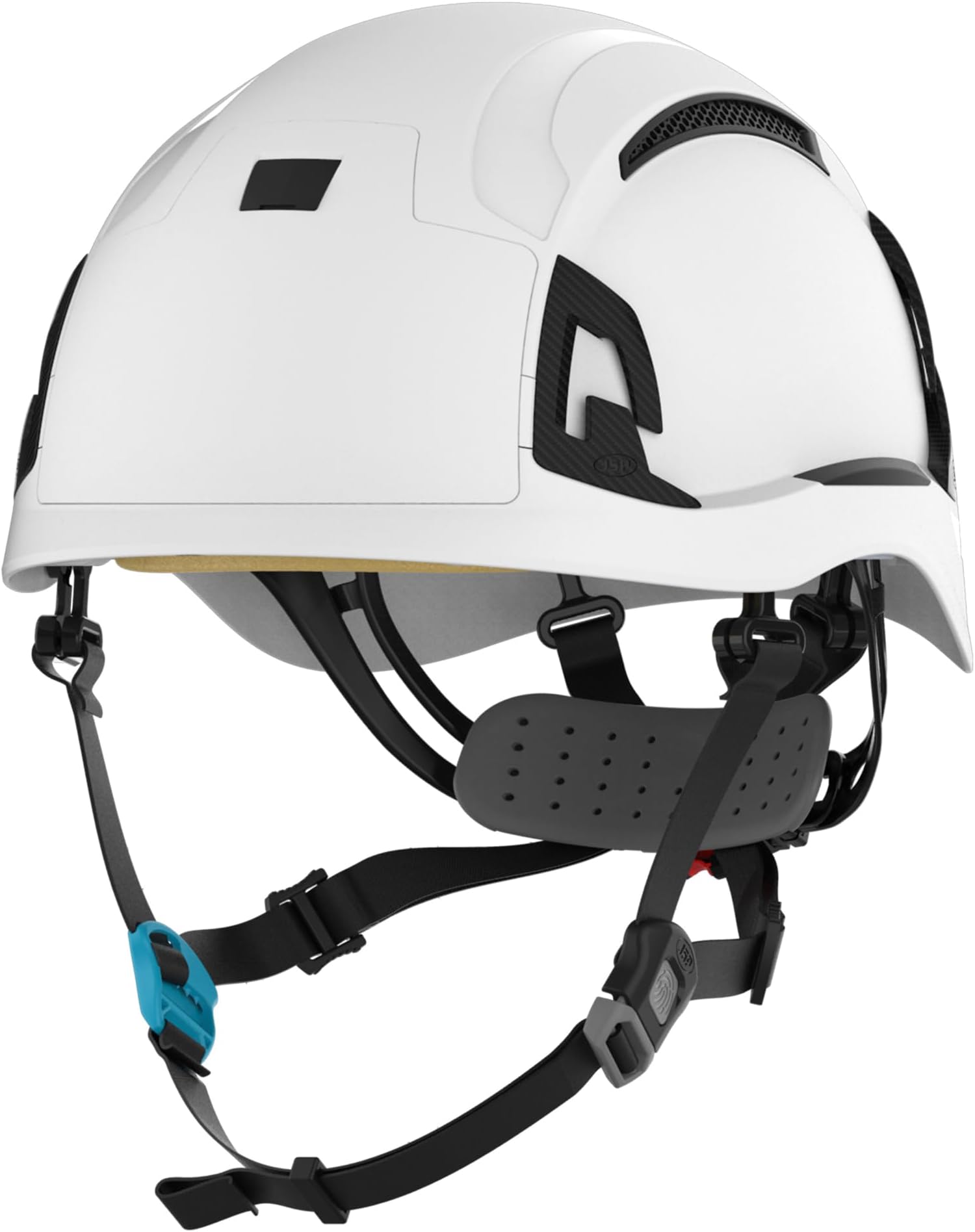 JSP EVO ALTA SKYWORKER Mountaineering-style Safety Helmet Hard Hat - Black - Vented - Wheel Ratchet - All-Round High Impact Head Protection - Adjustable 4-point Chinstrap - EN 12492 & EN 397