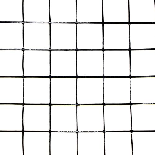 Miniatura 2 de 4' x 100' alambre soldado con autógena calibre 19 antes de la capa negra del PVC 1" x 1" malla