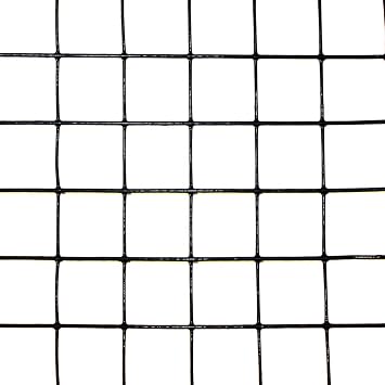 Deerbusters DE1734 3 x 50 19 Gauge 1" x 1" Mesh PVC Coated Welded Wire, Black