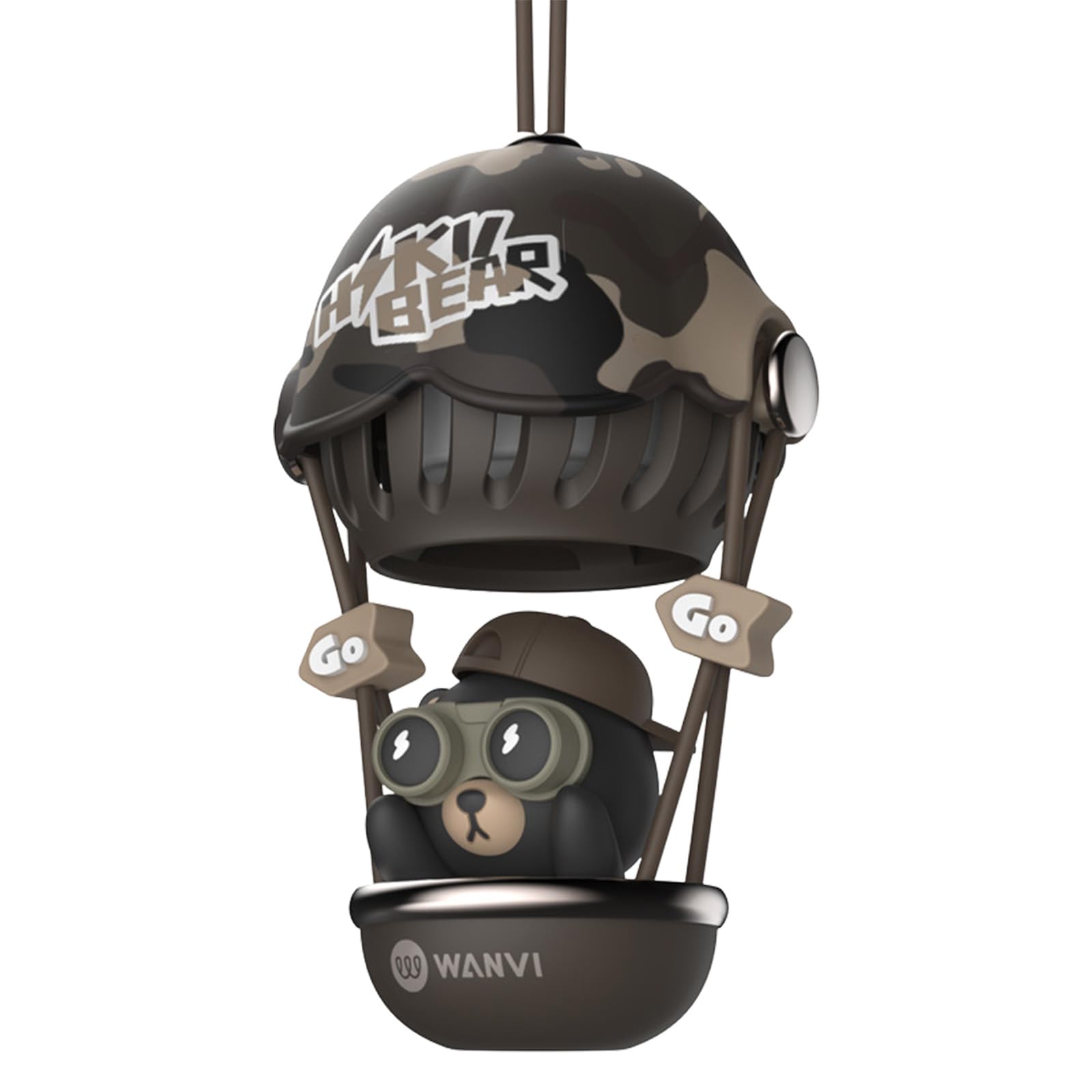 BontandCar Odor-Fighting Car Freshener Vent Clip Fresh Car Air Fresheners, Hanging Ultimate Neutralizes Odors Up To 30 Days Car Aroma Diffuser Hot Air Balloon Spaceship Aroma Diffuser Cute