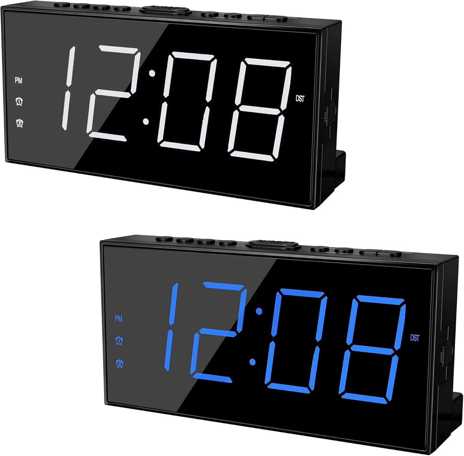 Bundle Loud LED Digital Alarm Clocks for Bedrooms Kuwait Ubuy