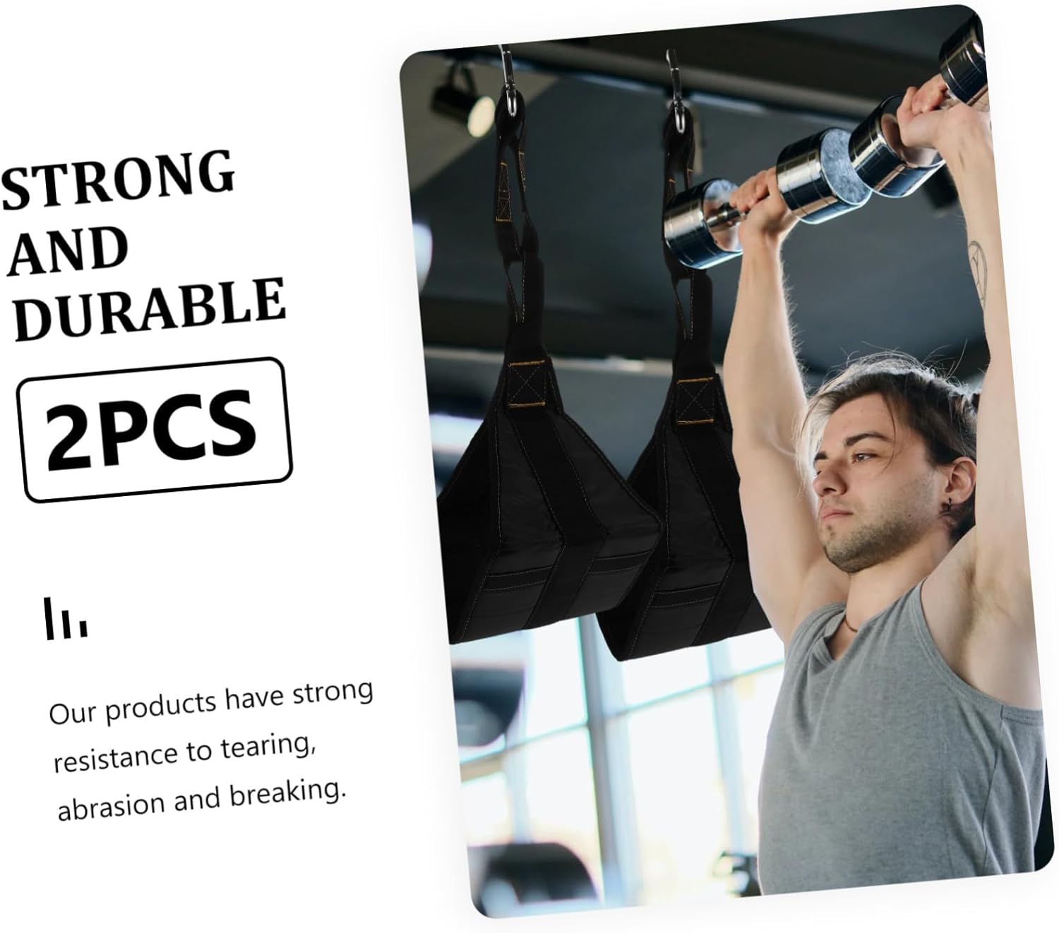 Strength Training Pull-up Bars Abdominal Exercise Machine 2pcs Fitness Suspender Belts