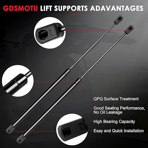 Vista 192 de SCITOO PM1017 - Soportes de elevación de 17.8 pulgadas para Hyundai Santa Fe 2007-2012 trasero izquierdo y derecho Liftgate Shock Struts 2pcs