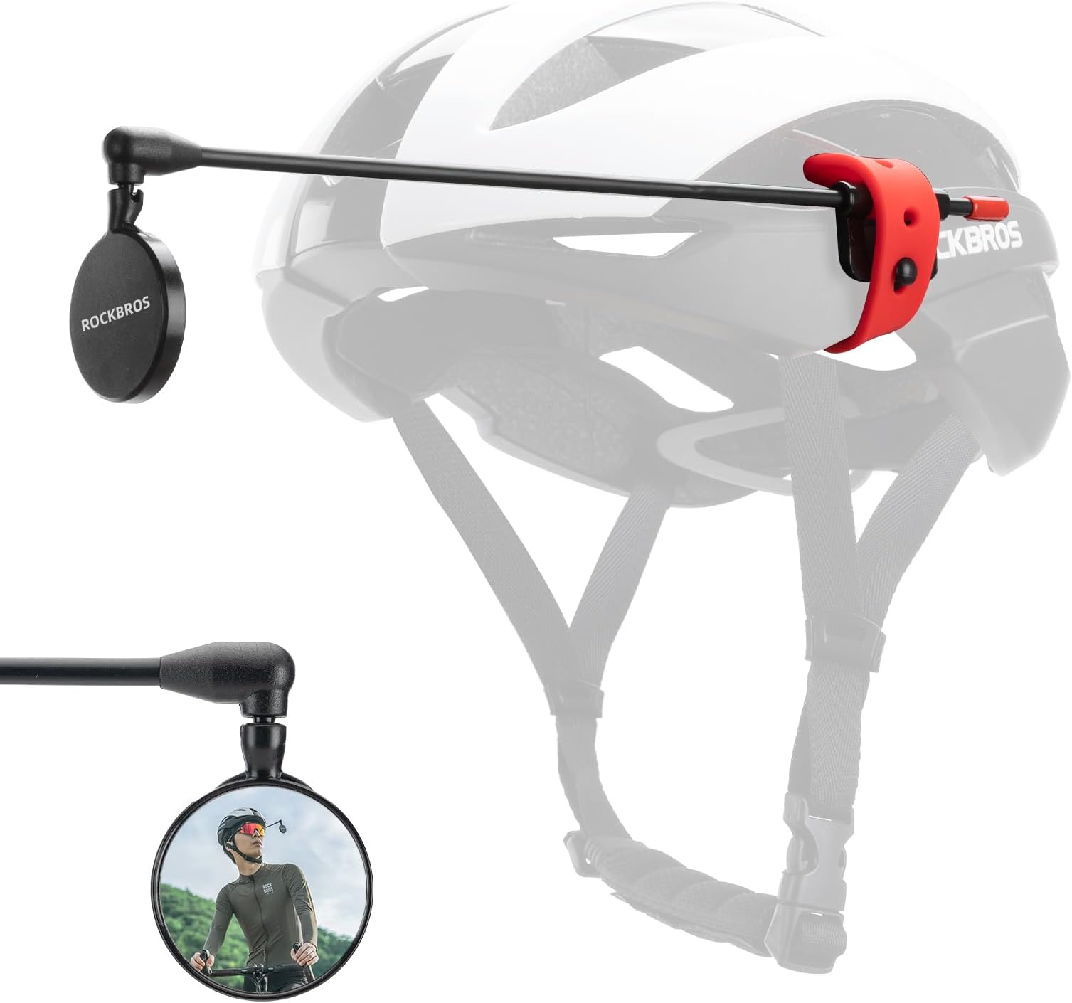 Accmor Bike Eyeglass Mirror, 360 Degree Adjustable Bicycle