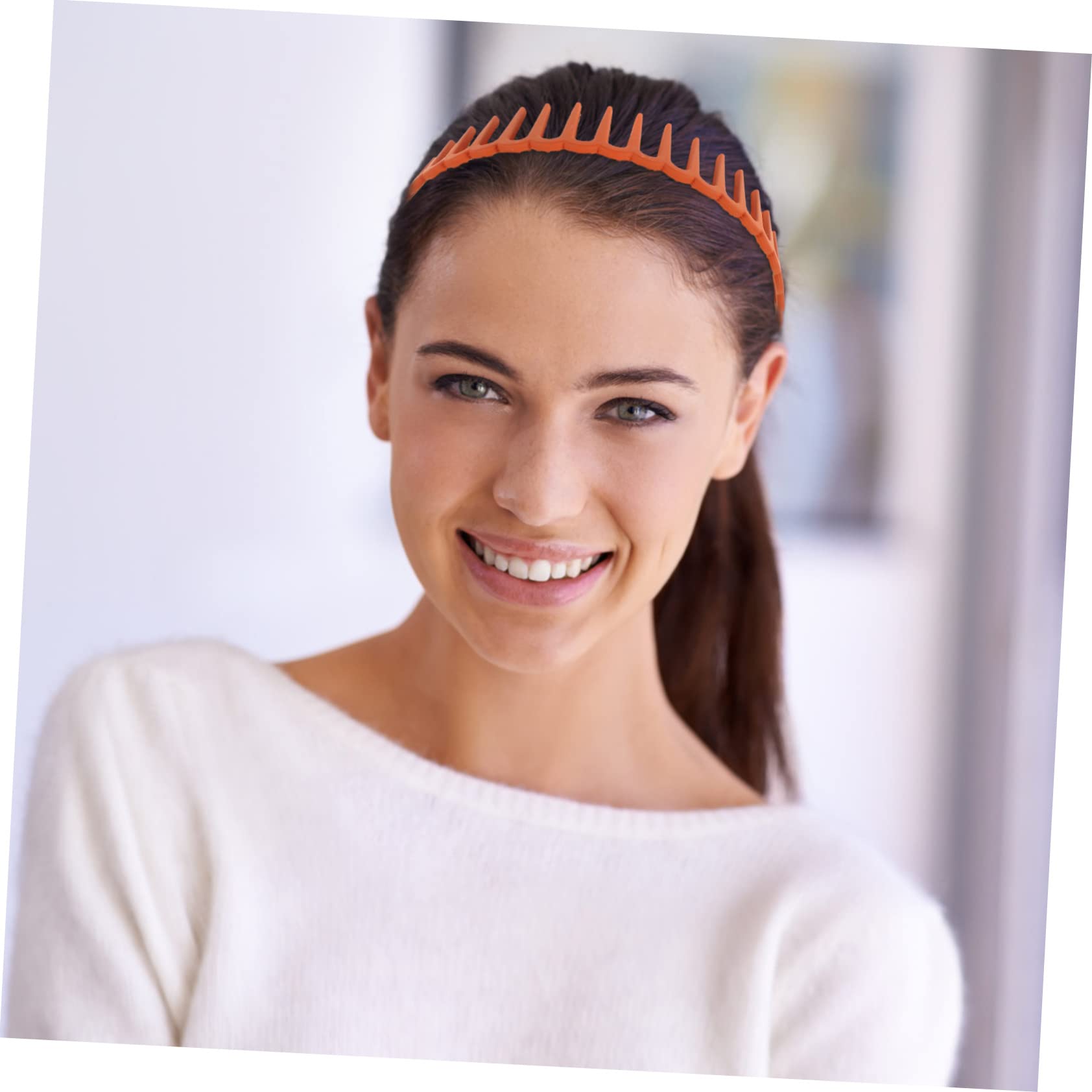 Healeved Stk gezahntes Stirnband kinder stirnband breites haarband party haarreif Männer-Bandana Mädchen loses Haar Stirnband kopfschmuck Stirnband- Stirnbänder für Männer Plastik