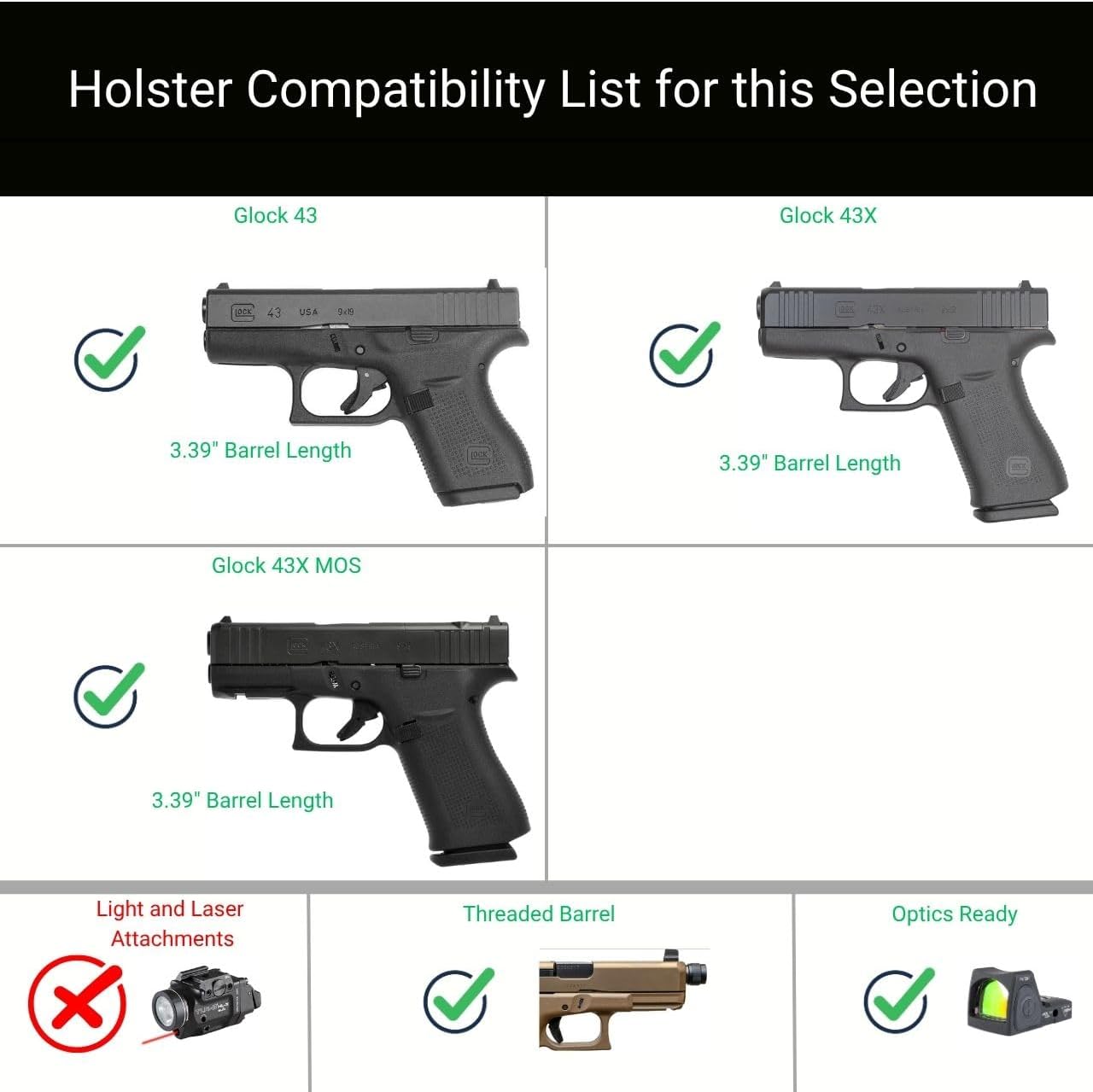 CYA Supply Co. Path IWB Holsters – Veteran Owned – Made in USA