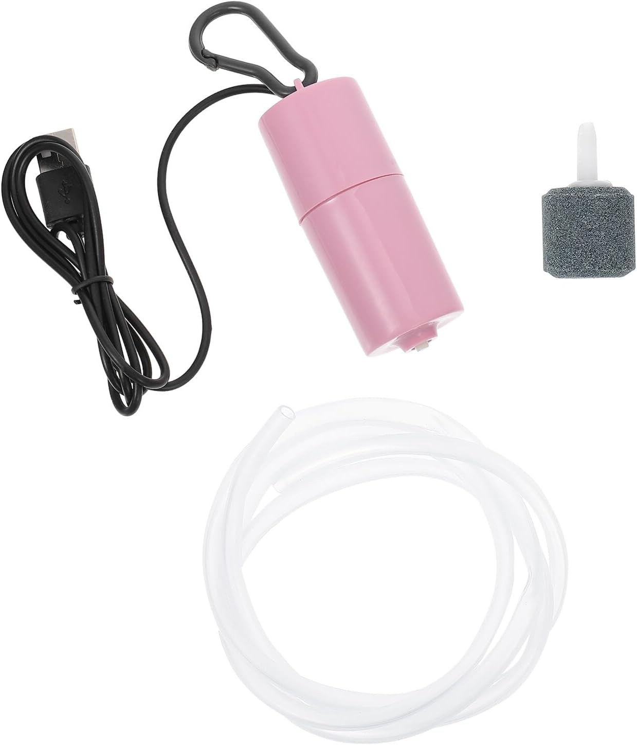 Cabilock USB Portable Aquarium Air Pump Pink Small USB Oxygen Pump for Fish Tank for Aquarium Aeration Fish Tank Accessory
