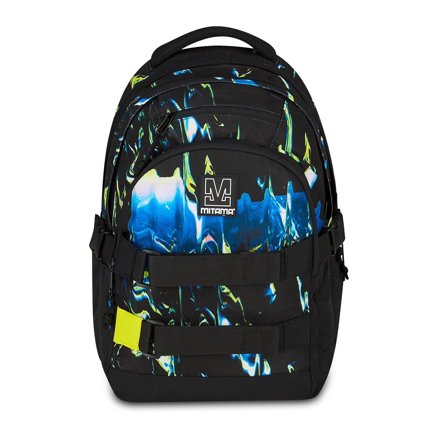 Mitama Zaino Scuola FADE, #BDBF, Triplo Scomparto, Tasche Porta Borraccia, Spallacci Ergonomici, Scuola Elementare Bambino, Media