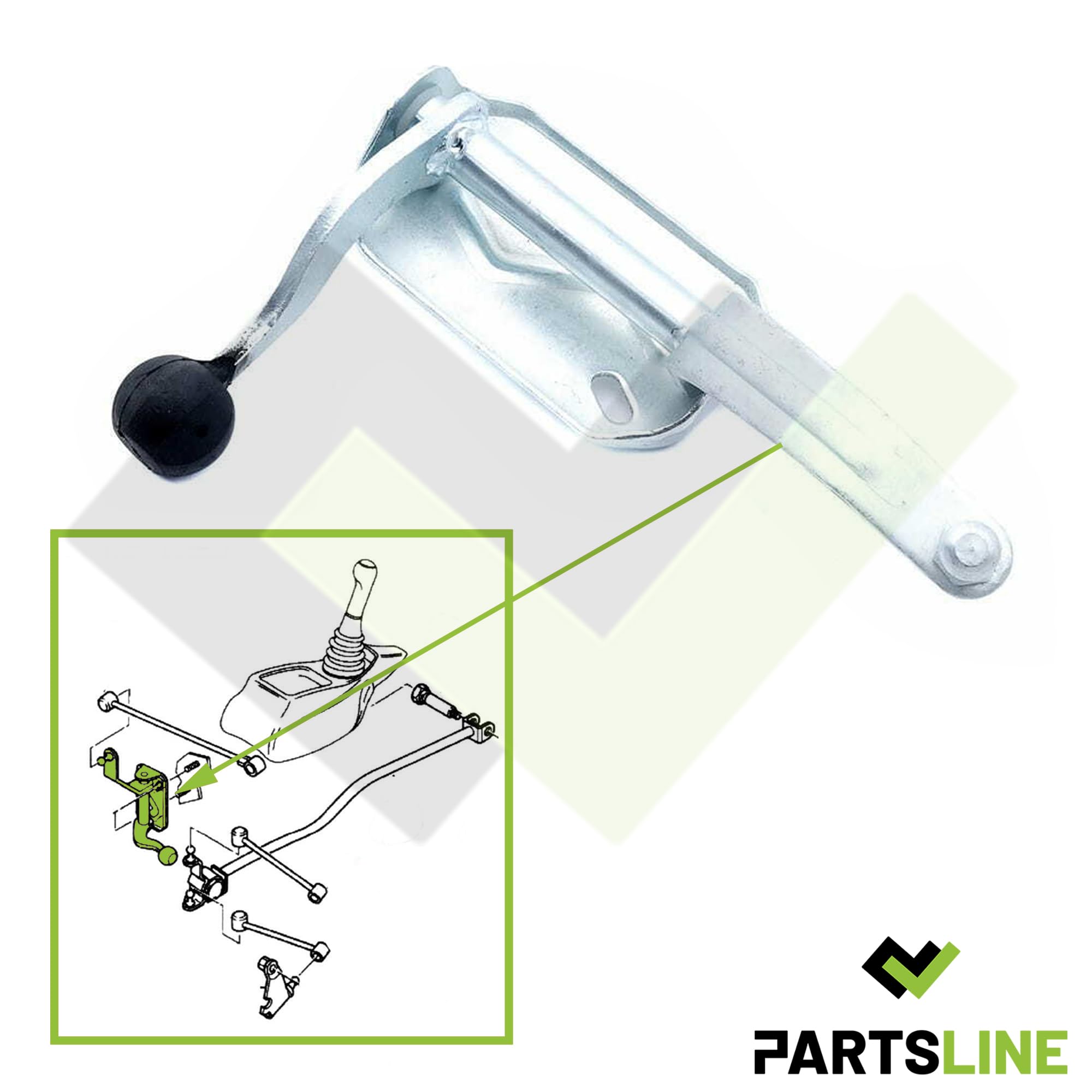 Partsline Tringlerie Module de Levier de Boite Sélecteur de Vitesse compatible avec AX SAXO et 106 I II - 2449.65