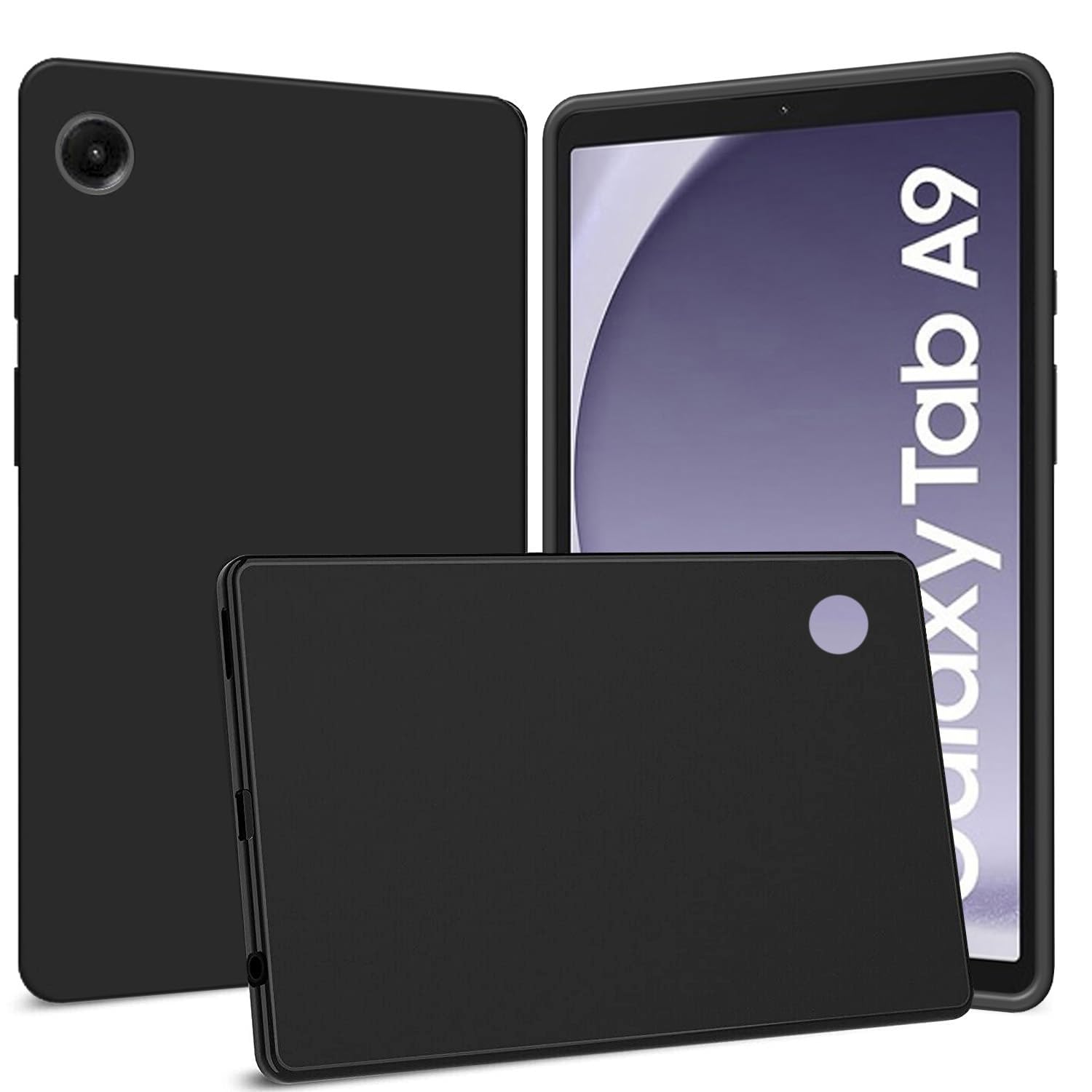 Zaoma Matte Design Soft Silicon Back Case Cover Compatible for Samsung Galaxy Tab A9 8.7 inch Tablet Cover [SM-X110/X115/X117] - Black (B0CKXT6R4L) Amazon Price History, Amazon Price Tracker
