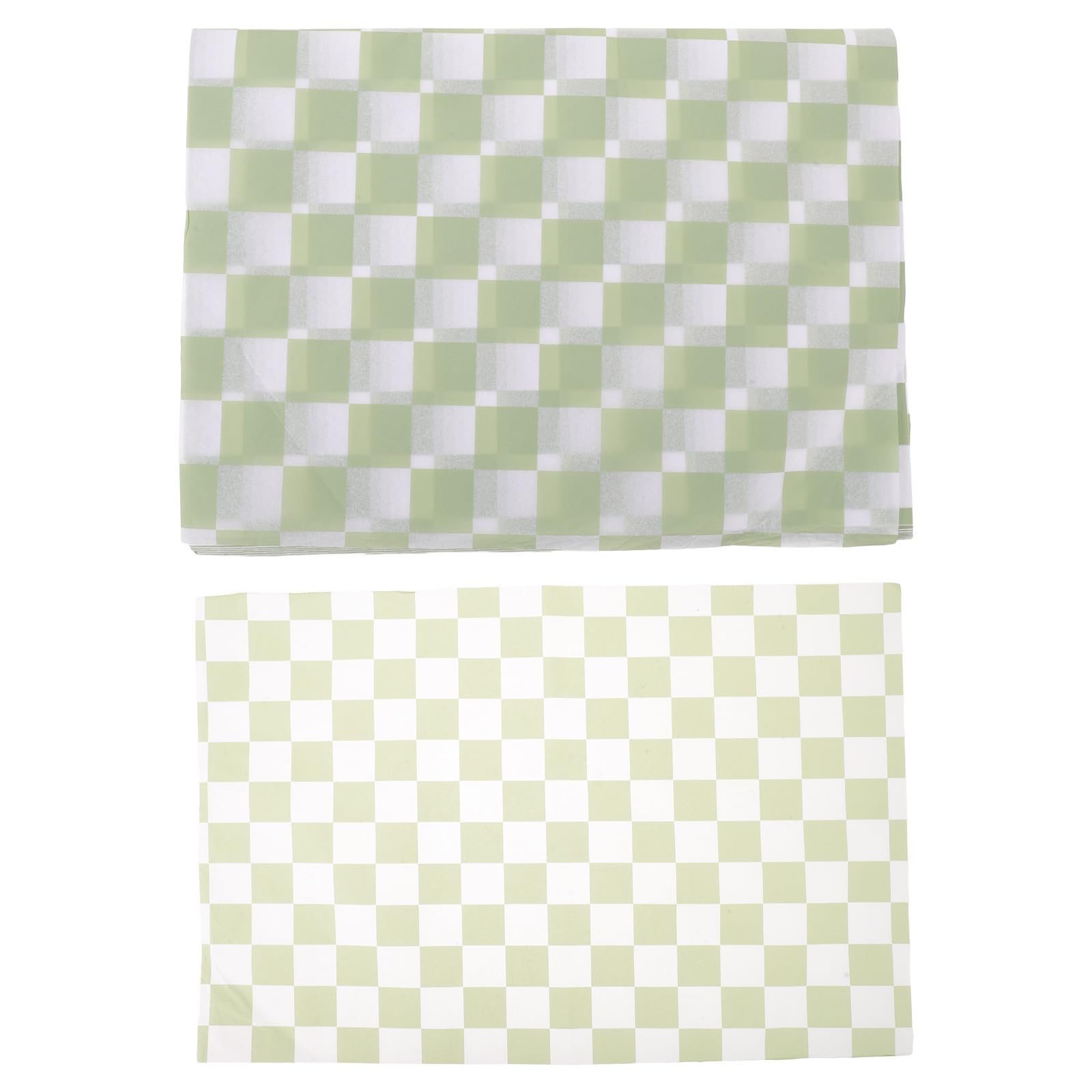 SWOOMEY 100 Stück Sagegrünes Kariertes Seidenpapier Leichtes Geschenkpapier mit Mattierter Oberfläche Robustes Bastelpapier für Geschenktüten Blumensträuße und Hochzeitsdekoration
