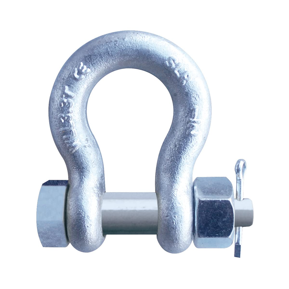 1/2" G2140 Grade 80 HDG Alloy Anchor Shackle Clevis Bolt Nut WLL 7260 LBS / 3.3 T Breaking Strength 36300 LBS