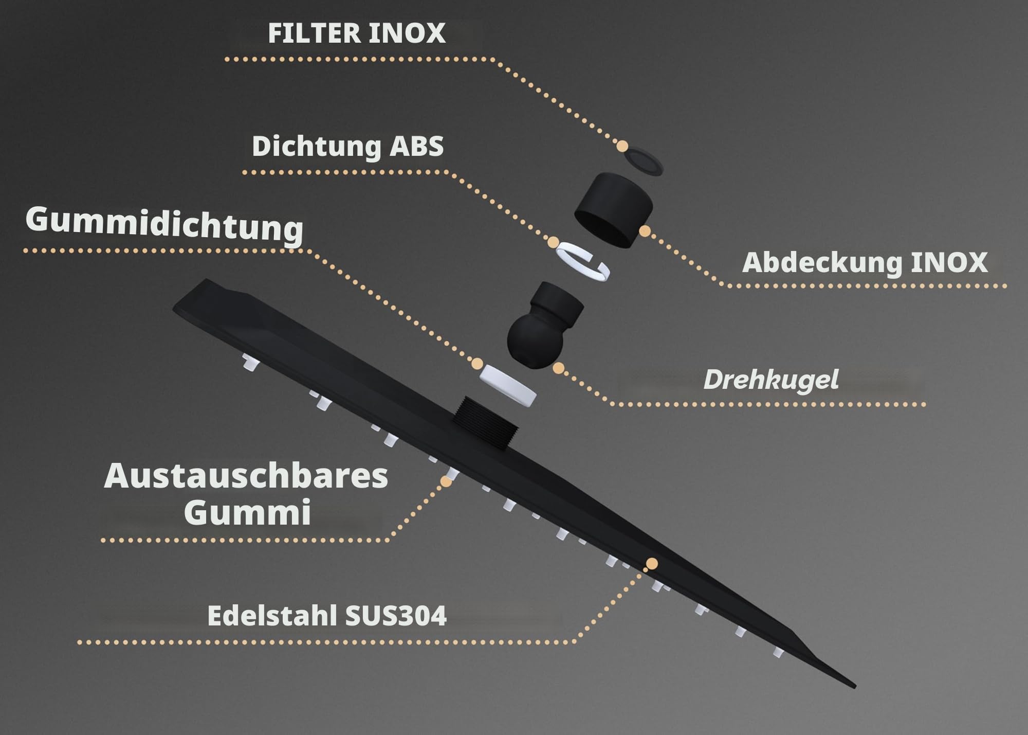 VALAZ Unterputz Duscharmatur Schwarz Matt | Duschsystem mit Regendusche Regeneffekt | 2-Wege-Einhebeldusche, Edelstahl, Kopfbrause 25cm | Schnelle Wandmontage, Elegant, Tajo-serie