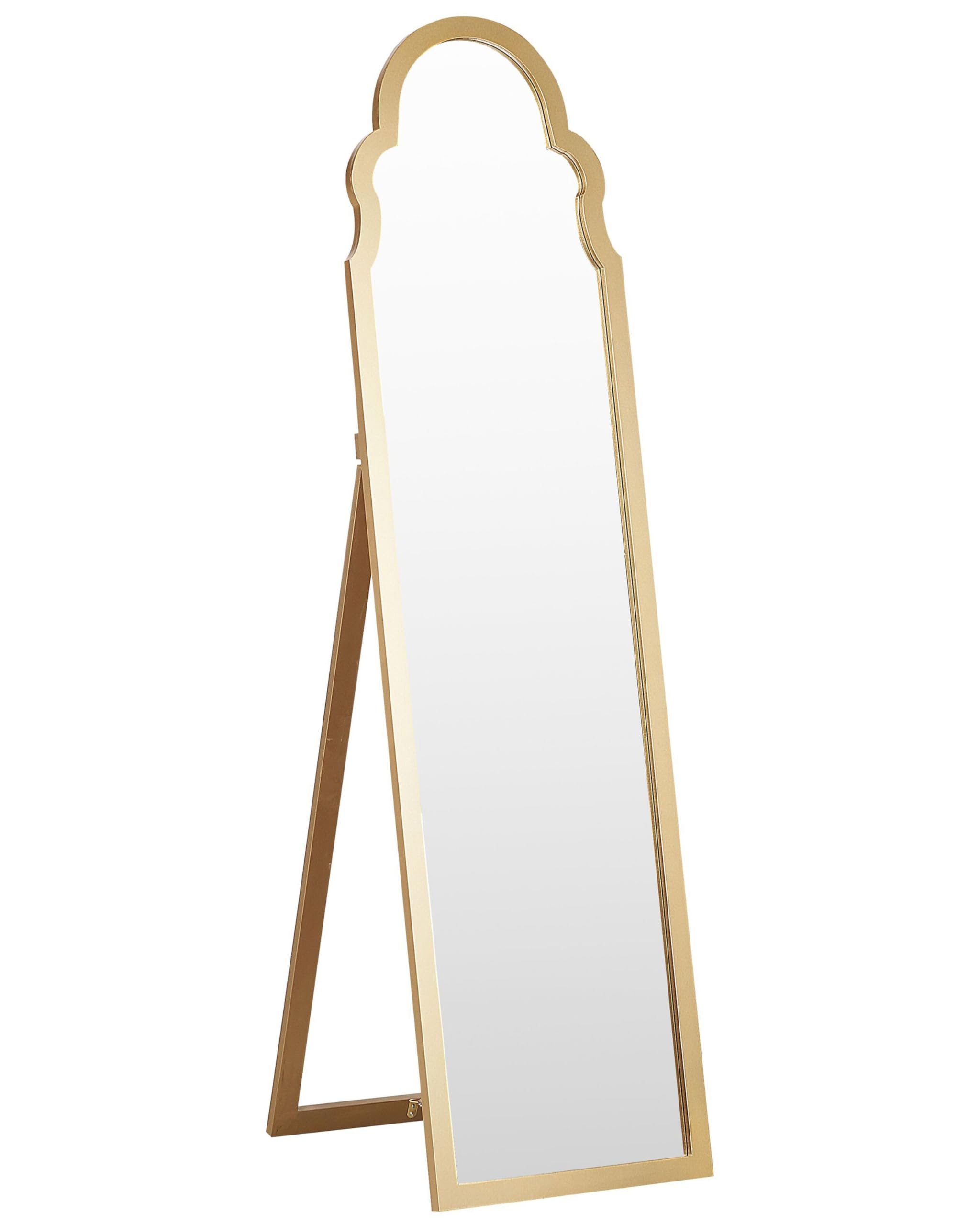 Beliani Moderner Standspiegel Chatillon – dekorativer Rahmen, 40 x 150 cm, Gold