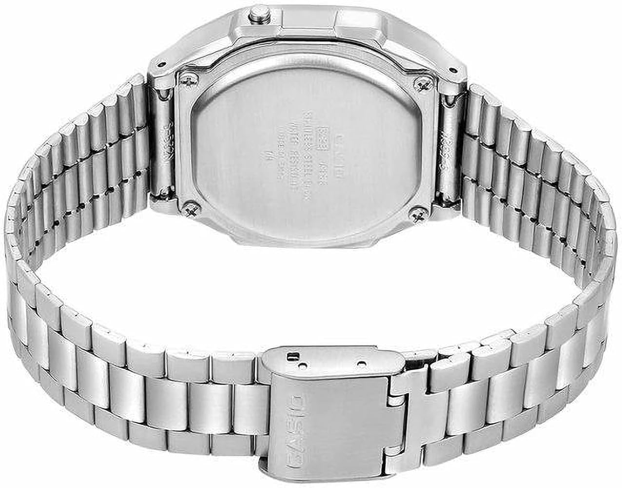 Buy Vintage A168WA-1WDF Black Dial Silver Stainless Steel Band Digital Watch - for Men & Women D131 at Amazon.in