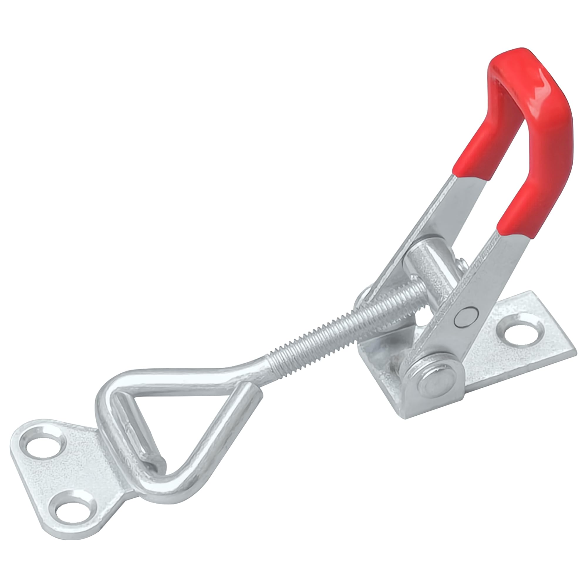 6 PCS Heavy Duty Metal Toggle Latches - Adjustable Spring Latches for Toolboxes Suitcases, Cabinets, Red - Image 2