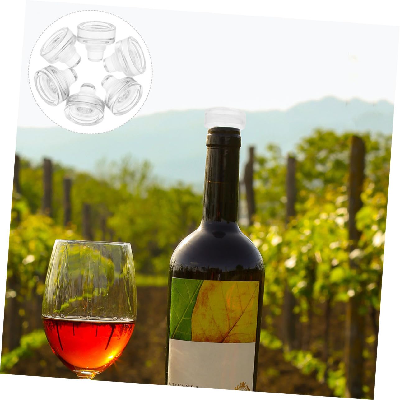 12 Piezas Tapón De Vidrio Para Botellas De Vino y Cerveza Tapón De Sellado Para Conservar Bebidas Forma De t Adecuado Para Manualidades y Uso Diario