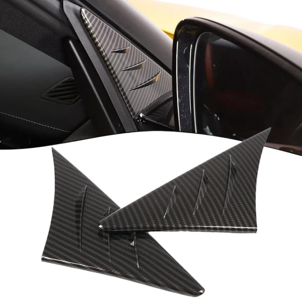 Anti Wind Buffeting Deflector Trim in Carbon Fiber ABS Compatible with A90 2019 to 2022 Models Reduces Wind Noise