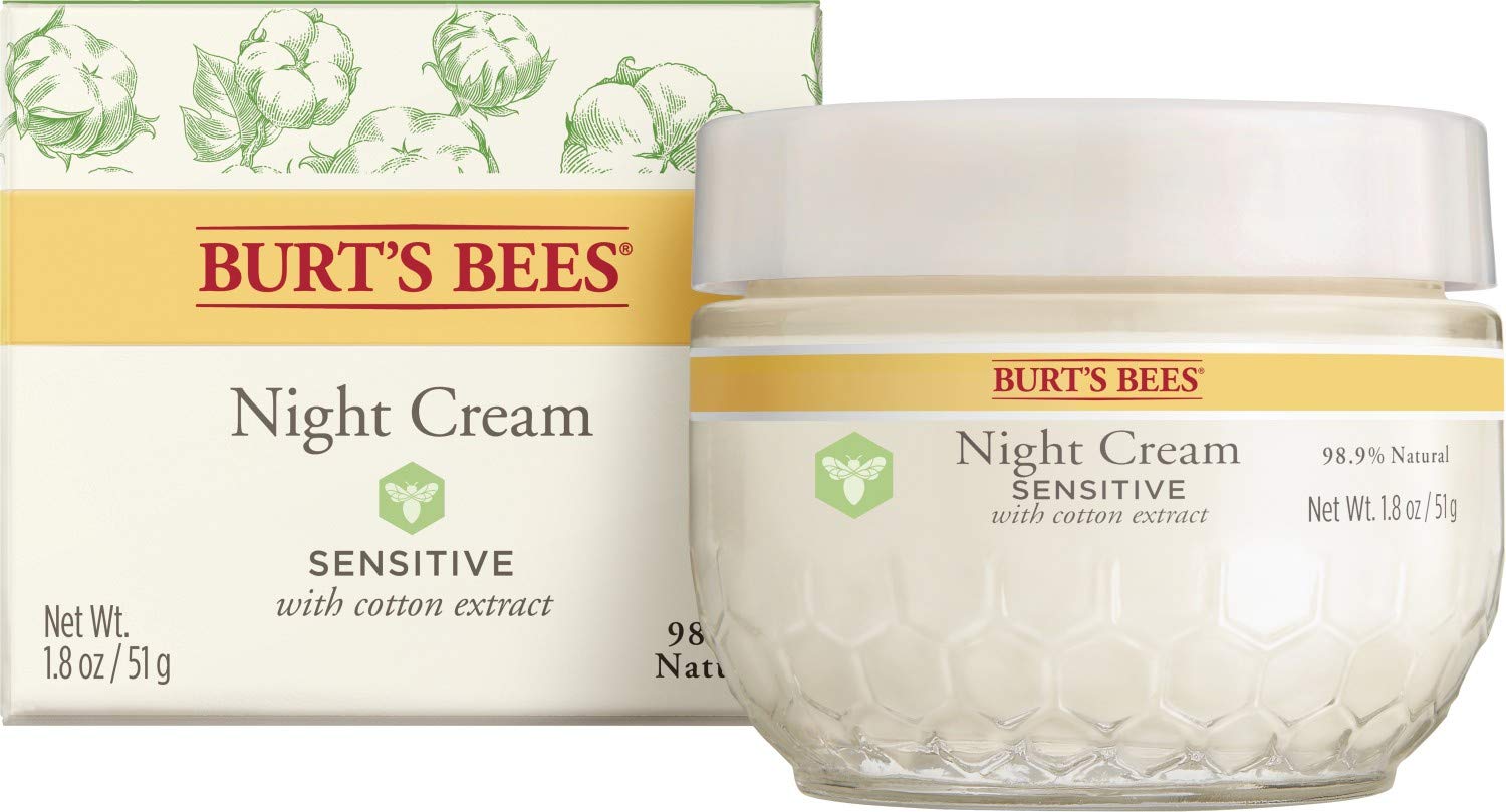 Burt's Bees Burt's Bees Night Cream for Sensitive Skin, 1.8 Oz (package May Vary), 1.8 ounces