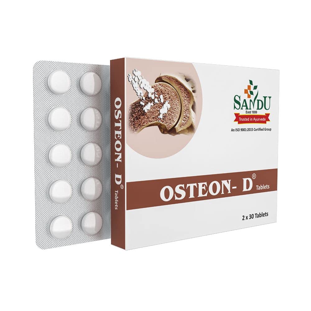 Sandu Osteon D� | Best Ayurvedic Tablets For Calcium Deficiency | 30 Tab x 2 (B08KRL2YP6) Amazon Price History, Amazon Price Tracker