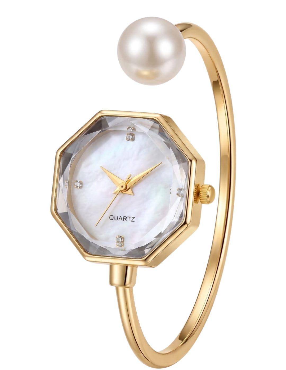 Gold Snake Bracelet Watch for Women in Golden Black Colour, Black Teardrop Dial Analog Watch, Designer Jewellery Style, Party, Wedding-image-35